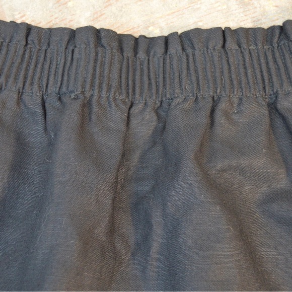J. Crew Black Linen-Cotton Blend City Sidewalk Mini Skirt, Size 2 Style 41575 - Picture 3 of 6